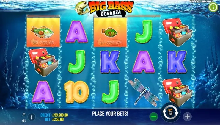 Big Bass Bonanza Gameplay Background Image