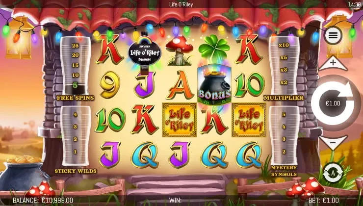 Life O’Riley Slot Background Image