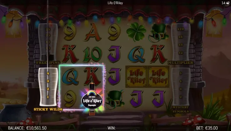 Life O’Riley Slot Game Background Image