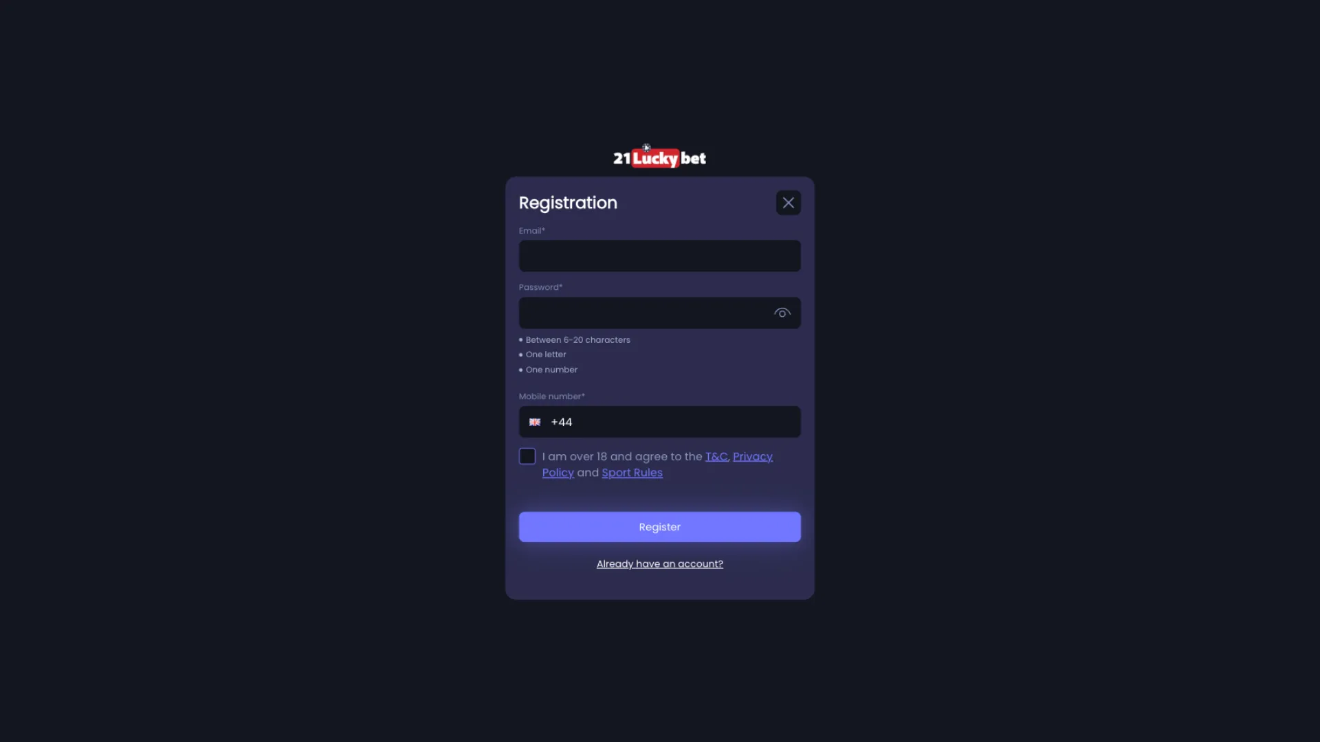 Registration Background Image