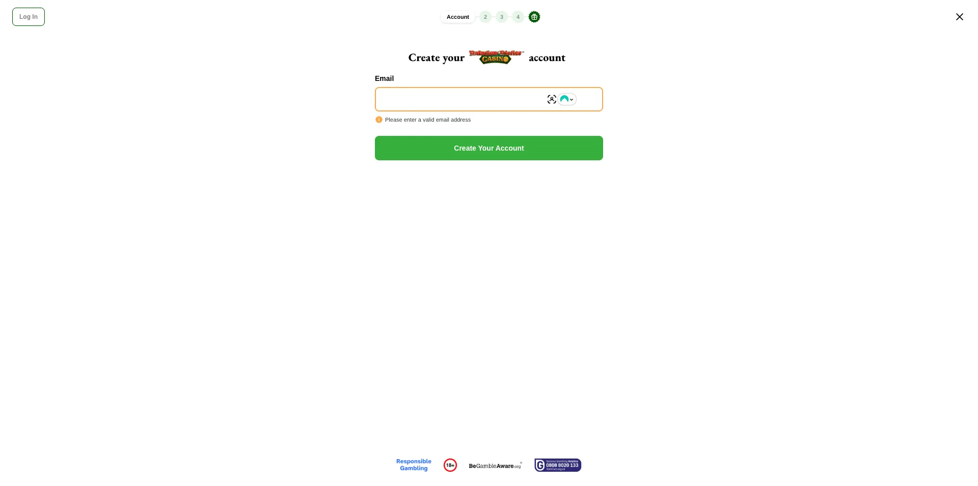 Create Your Account Background Image