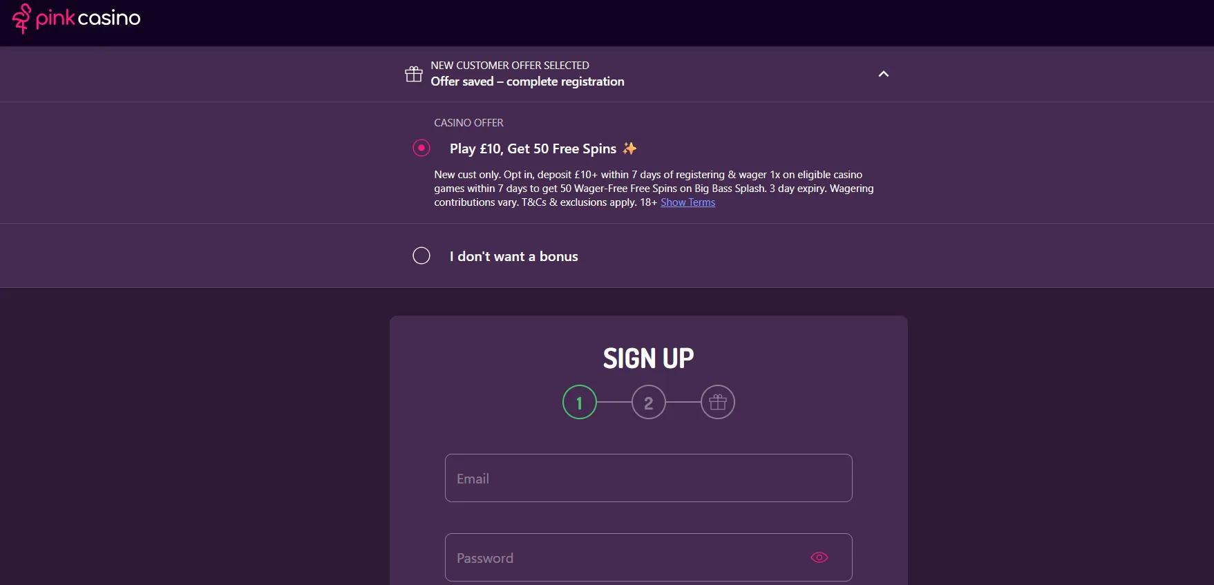 Pink-casino-how-to-sign-up-step-1 Background Image