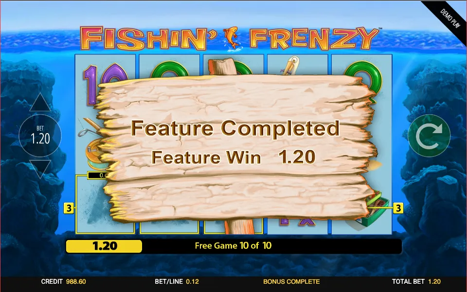Fishin' Frenzy Slot Testing 2 Background Image