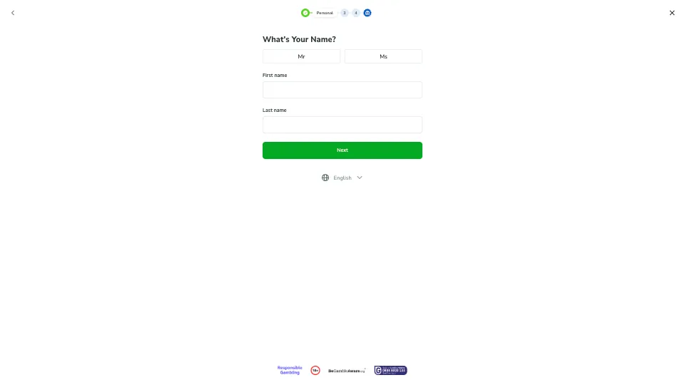 JackpotJoy Casino How To Sign Up Step 2 Background Image