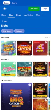 JackpotJoy Casino Mobile 2 Background Image