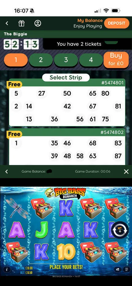 Big Bass Bonanza On Mobile Background Image