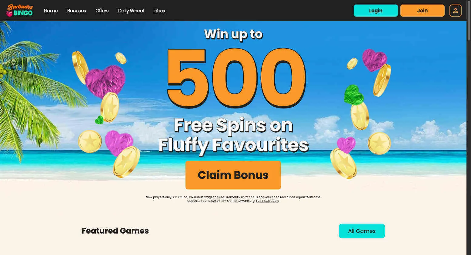Sign Up To Barbados Bingo Background Image