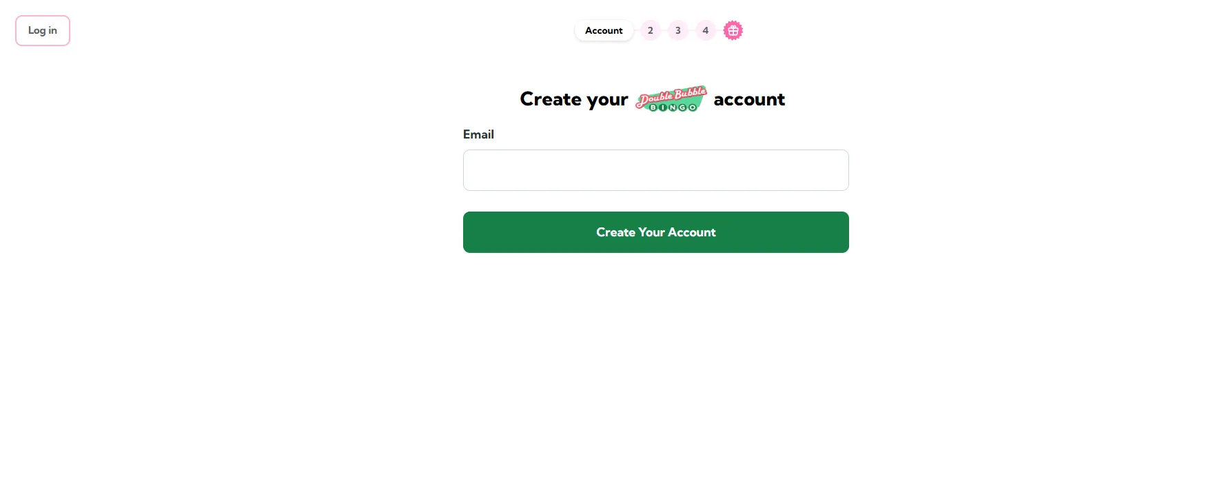 Double Bubble Bingo Casino Create Your Account Background Image