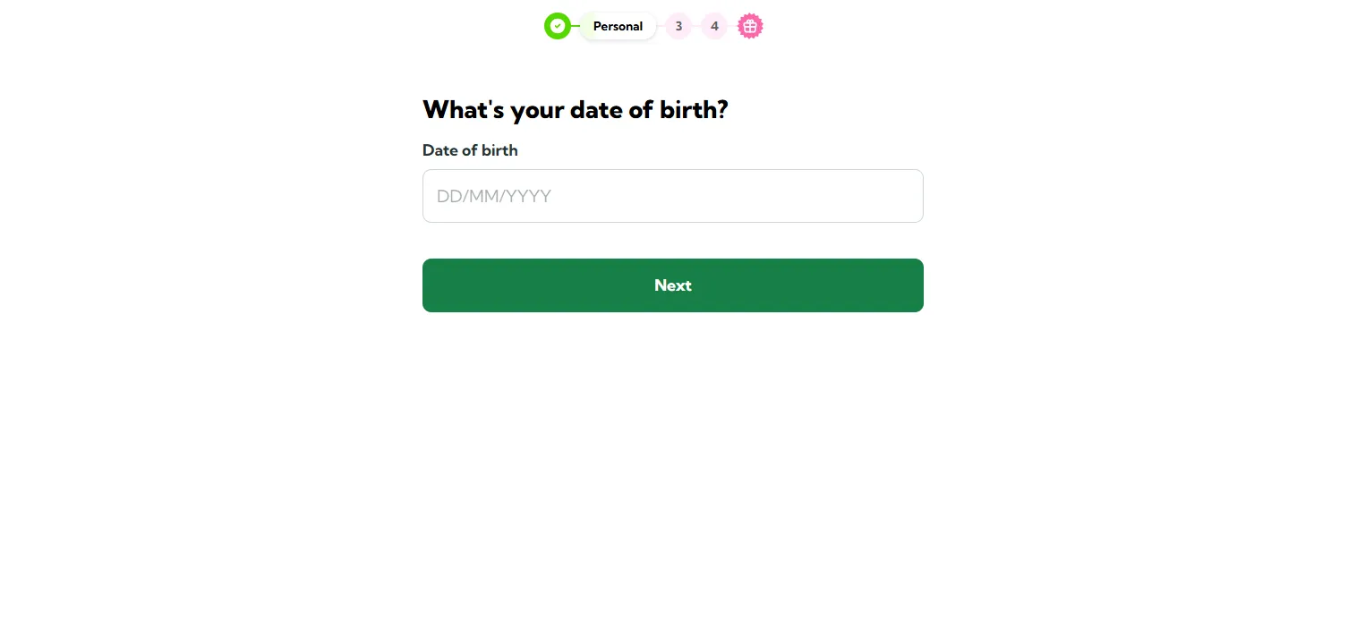 Double Bubble Bingo Casino Add Your Date Of Birth Background Image