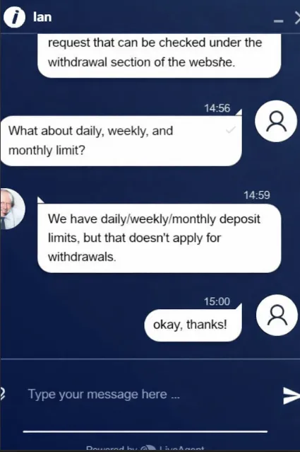 Customer Support Live Chat At Highbet Casino Background Image