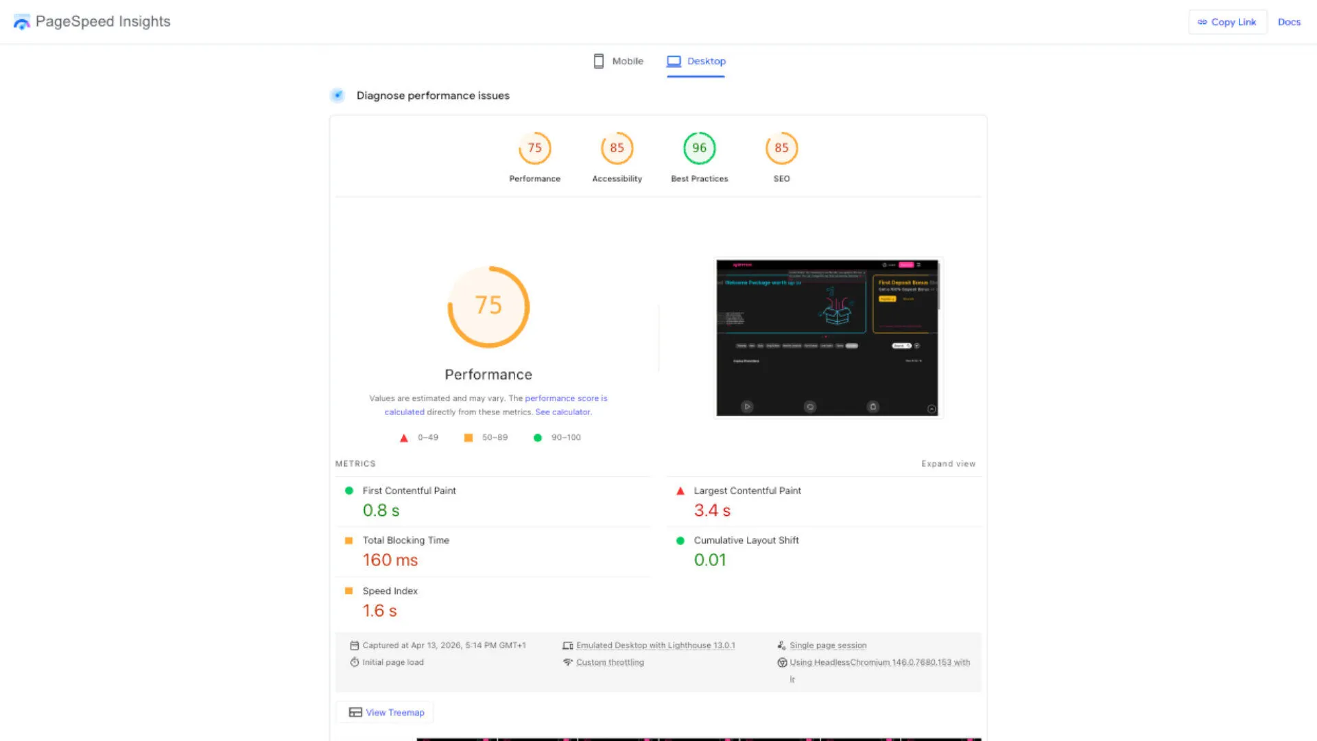SpinYoo Casino Desktop Performance Insights Background Image