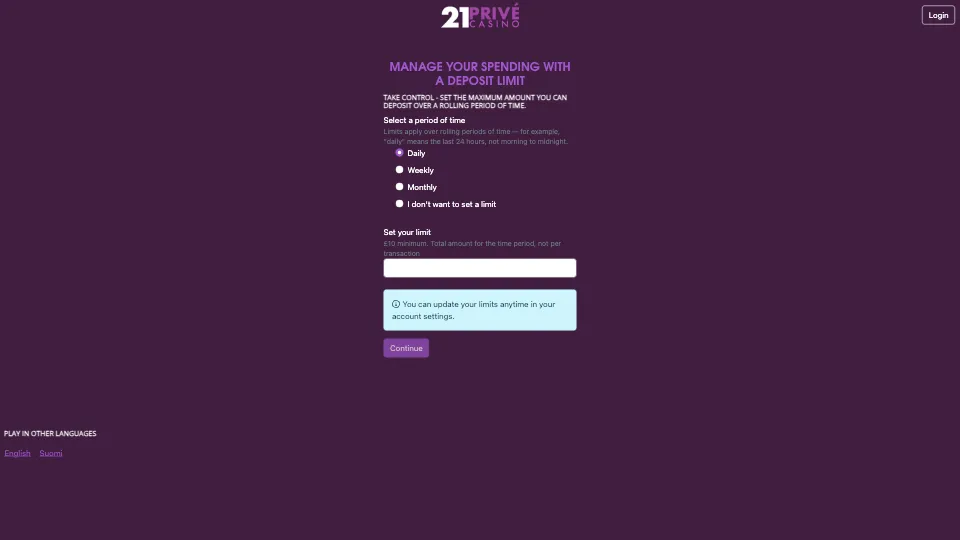 21Prive Manage Your Spendings Background Image