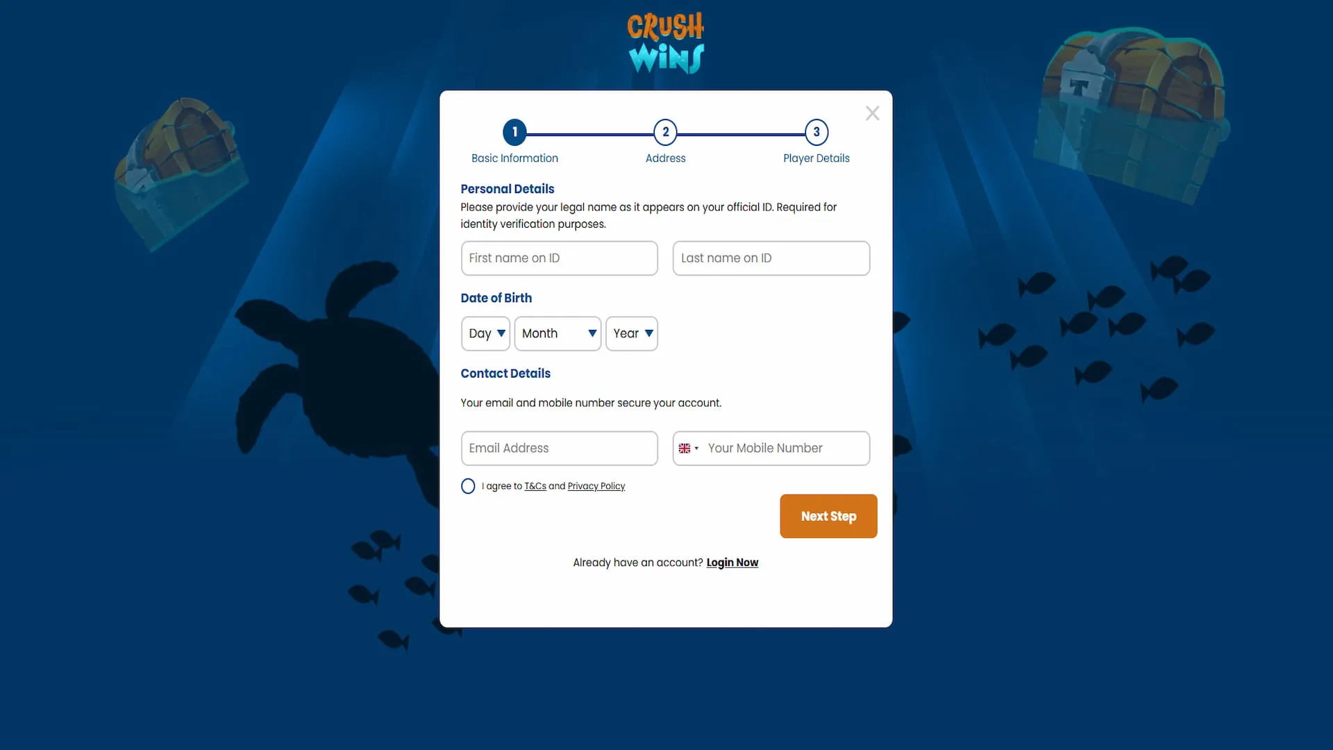 Sign Up To Crush Wins Background Image