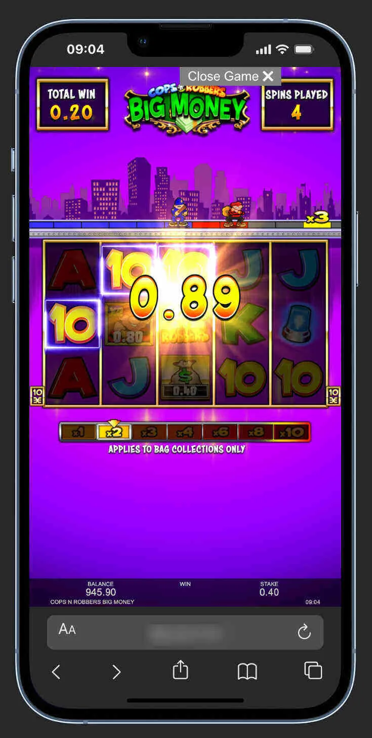 Gameplay Of Cops 'n' Robbers Big Money Background Image