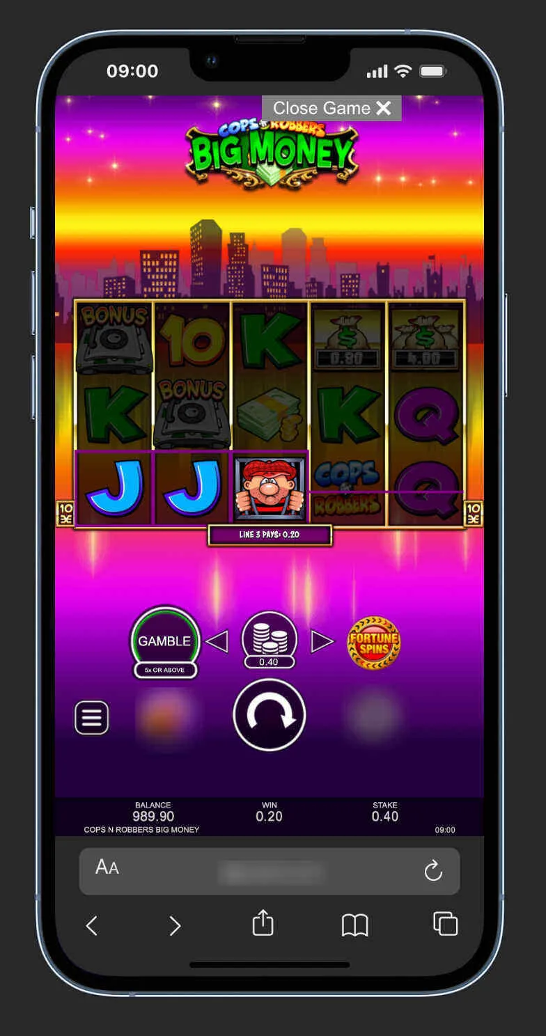 Cops 'n' Robbers Big Money Free Demo Background Image