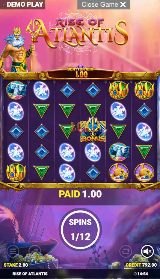 Rise Of Atlantis Slot Mobile Performance Background Image