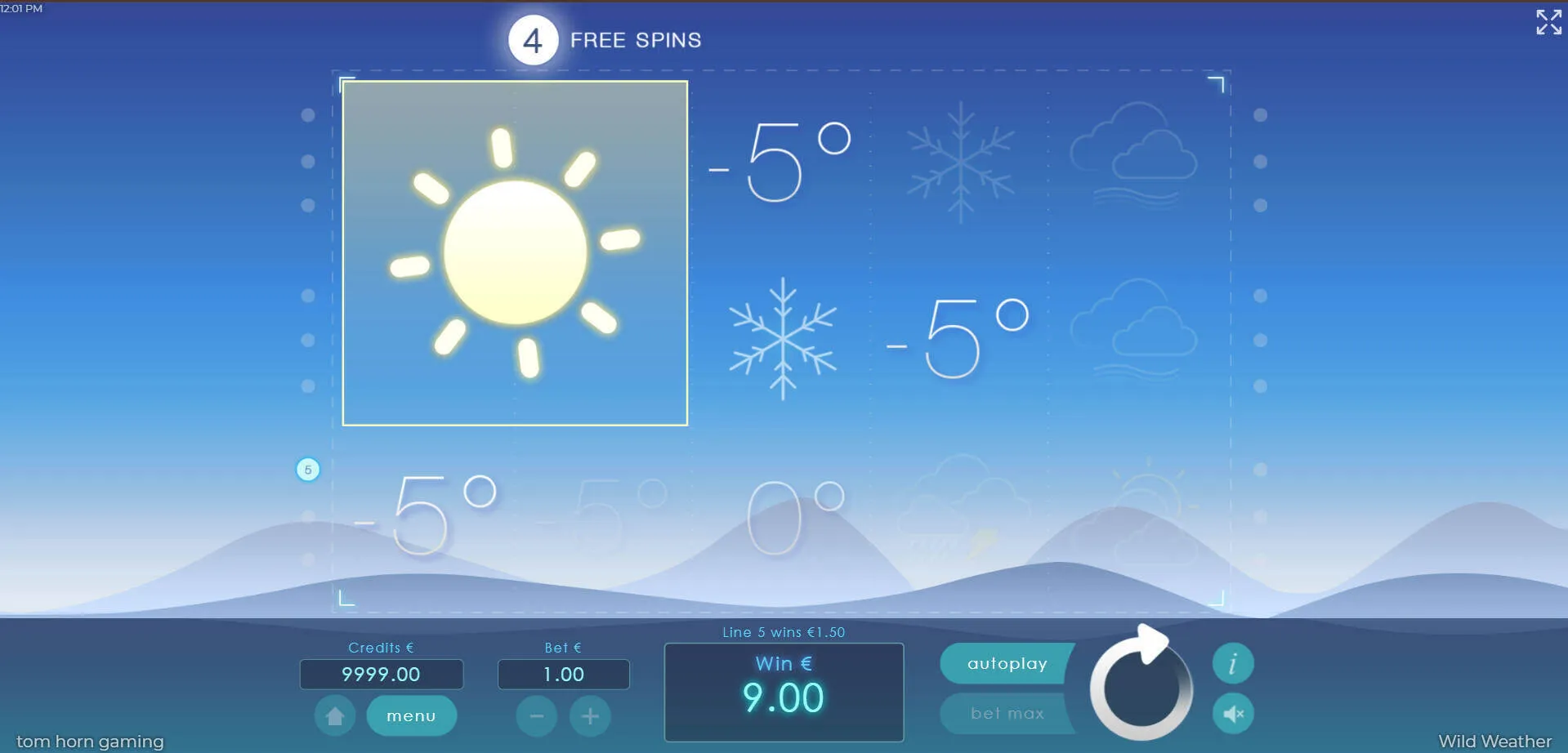 Wild Weather Wild Sun Symbols Background Image