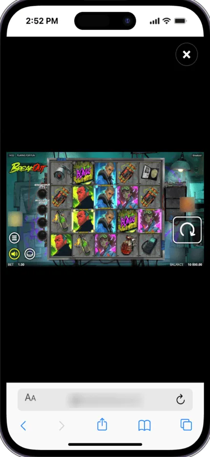 Breakout Slot Mobile 1 Background Image