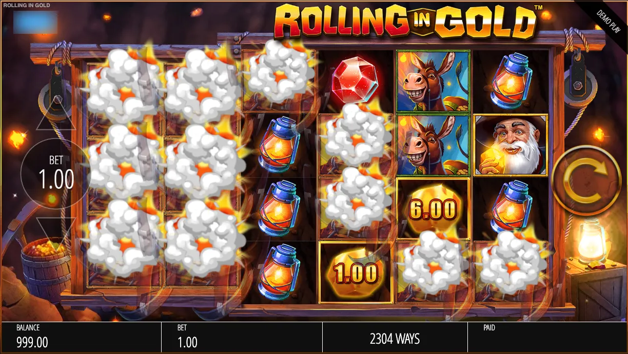 Rolling In Gold Slot Mystery Symbol Background Image