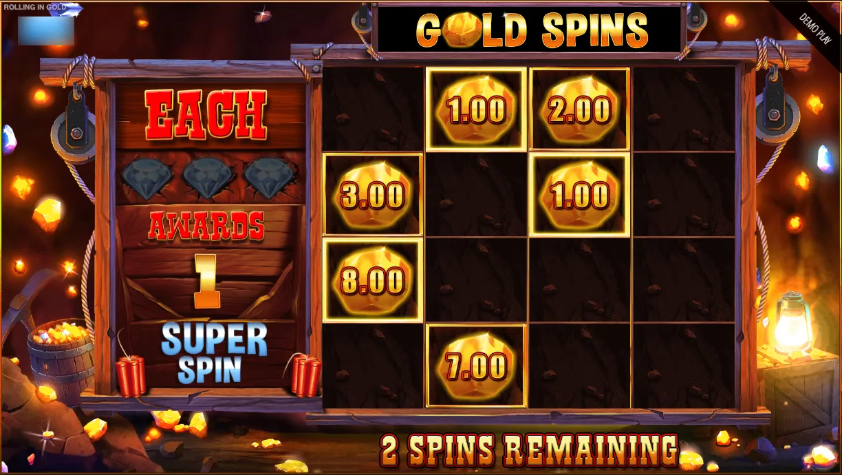 Rolling In Gold Slot Gold Spins Background Image
