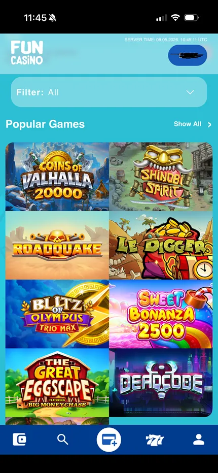 Fun Casino Mobile 4 Background Image