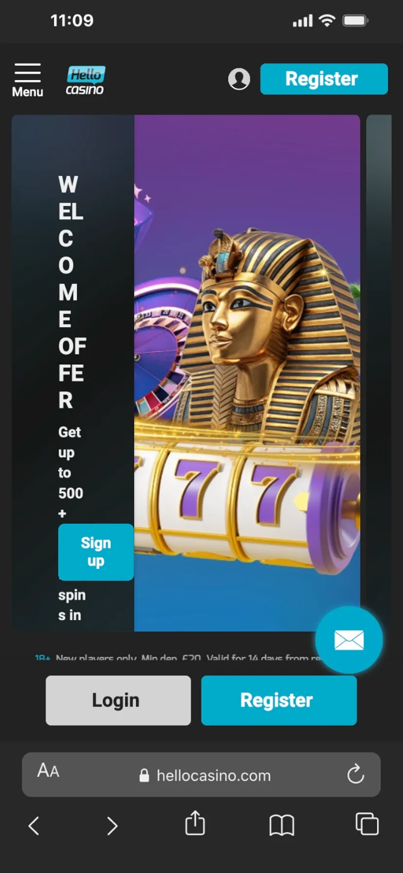 Hello Casino Mobile 1 Background Image