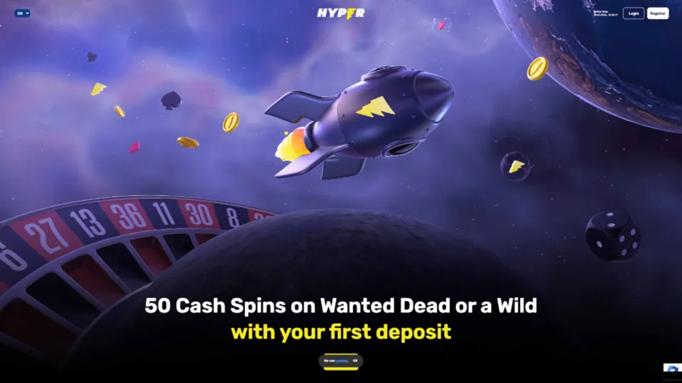 Hyper Casino How To Sign Up Step 1 Background Image