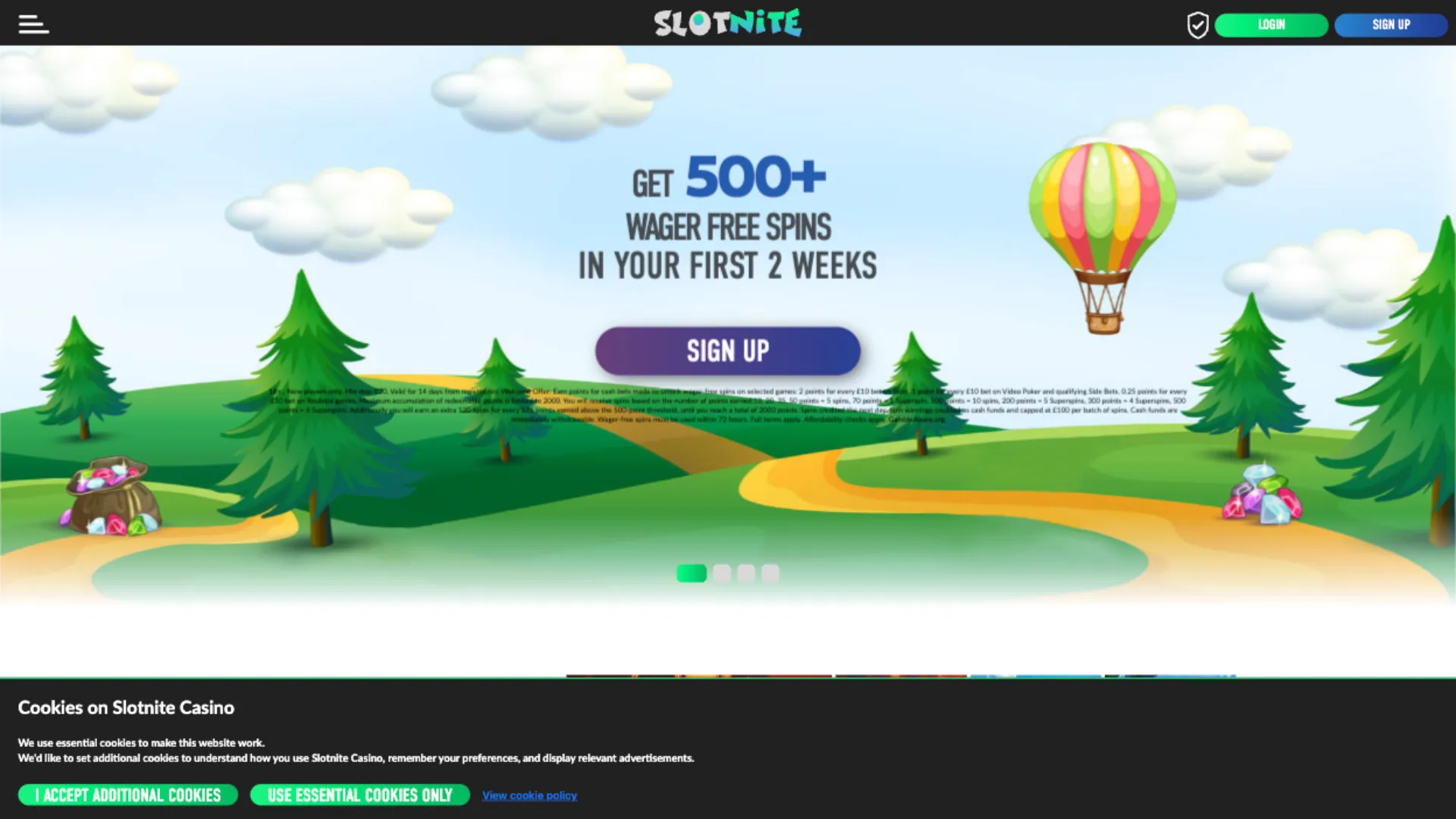 Slotnite How To Sign Up Step 1 Background Image