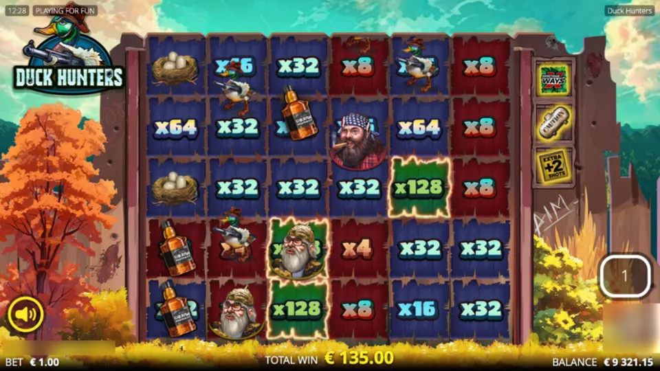 Duck Hunters Slot Big Game Spins Background Image