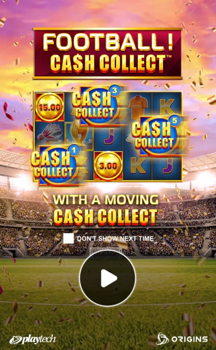 Football Cash Collect Slot Mobile 1 Background Image