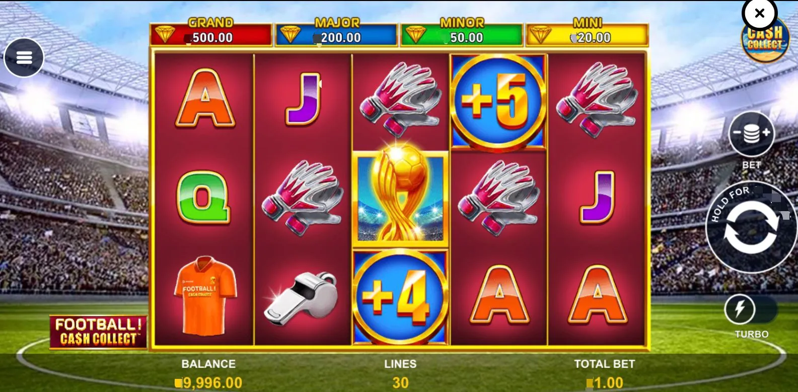 Football Cash Collect Slot Mobile 3 Background Image