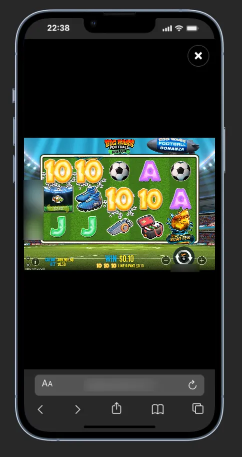 Big Bass Football Bonanza Slot Mobile 2 Background Image