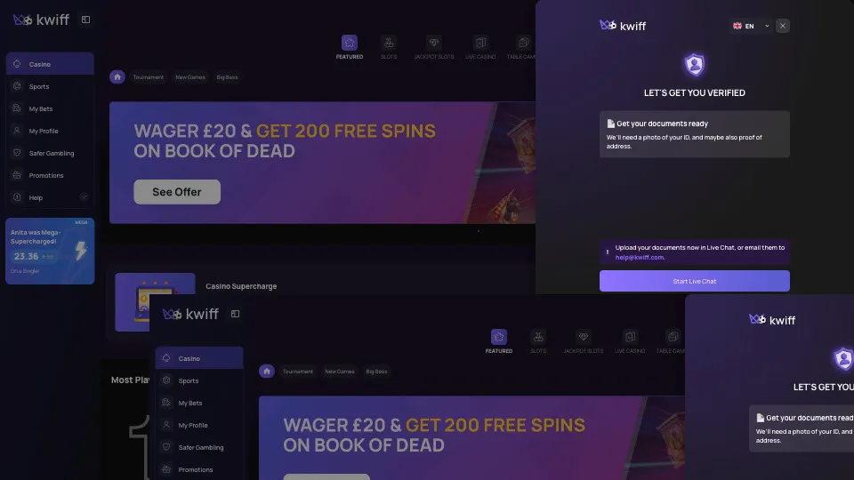 Verify Your Kwiff Account Background Image