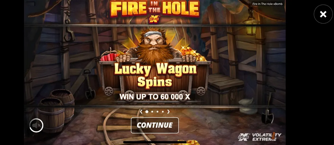 Fire In The Hole Slot Mobile 3 Background Image