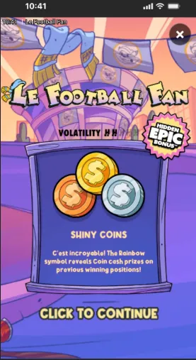 Le Football Fan Slot Mobile 1 Background Image