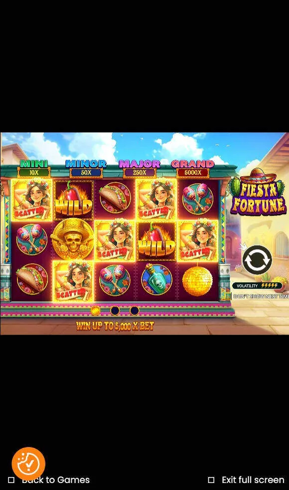Fiesta Fortune Slot On Mobile Background Image