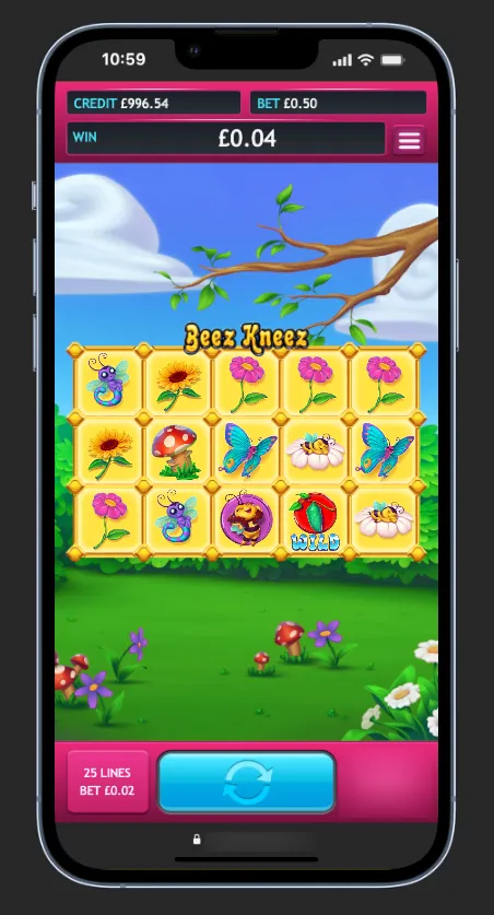 Beez Kneez Slot Mobile 3 Background Image