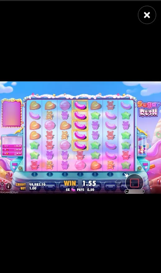 SugarRush Slot Mobile 2 Background Image