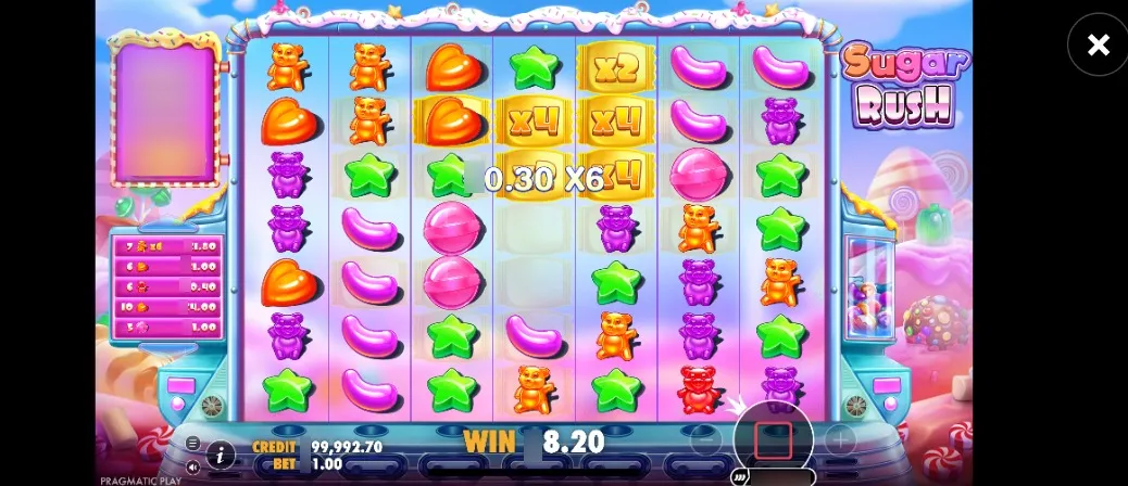 SugarRush Slot Mobile 3 Background Image