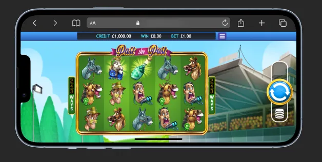 Past The Post Slot Mobile 2 Background Image