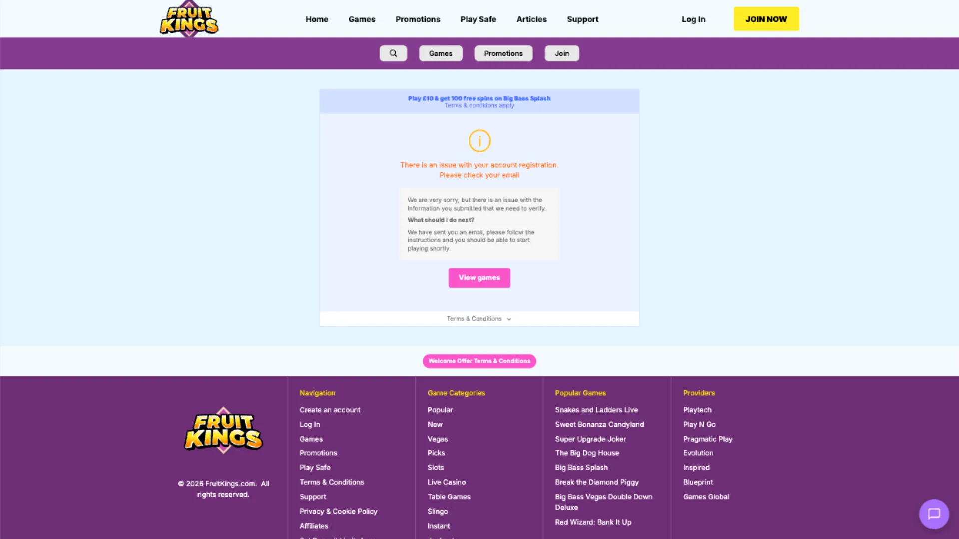 Fruitkings Casino How To Sign Up Step 5 Background Image