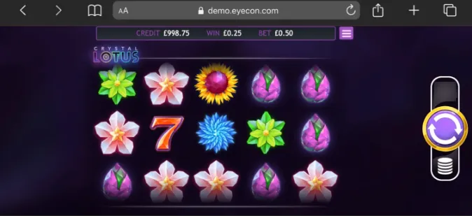 Crystal Lotus Slot Mobile 1 Background Image