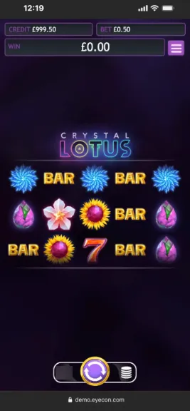 Crystal Lotus Slot Mobile 2 Background Image