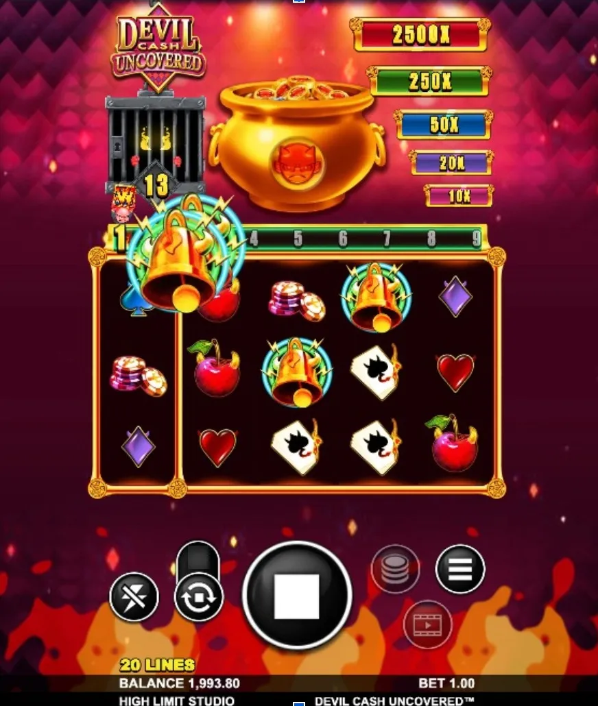 Devil Cash Uncovered Slot Mobile 2 Background Image