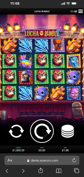 Lucha Rumble Slot Mobile 1 Background Image