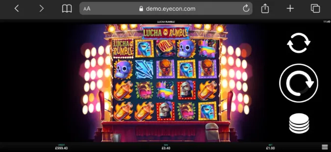 Lucha Rumble Slot Mobile 2 Background Image