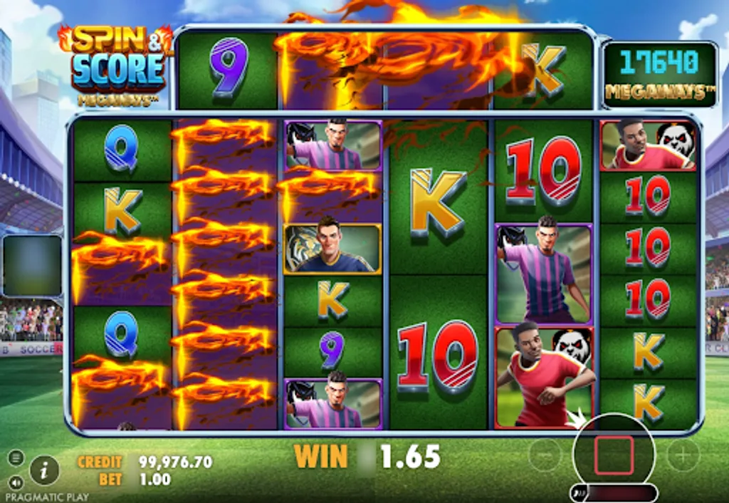 Image showing Spin & Score Megaways slot gameplay