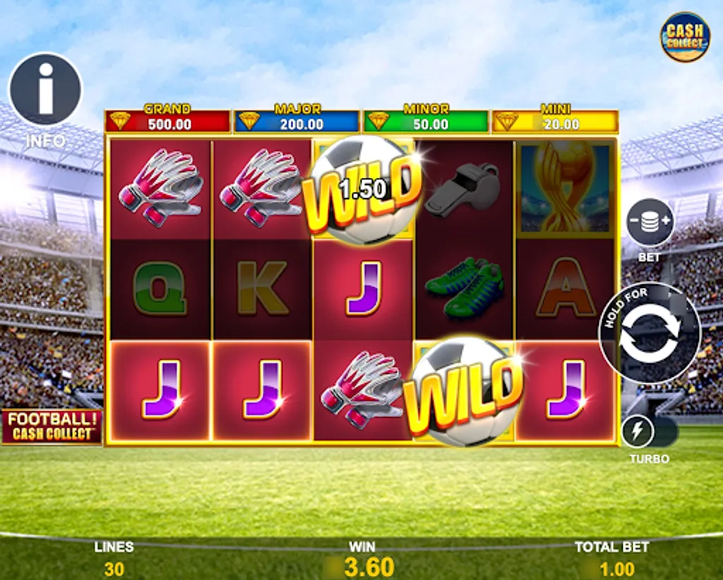 Image showing the gameplay of football cash collect