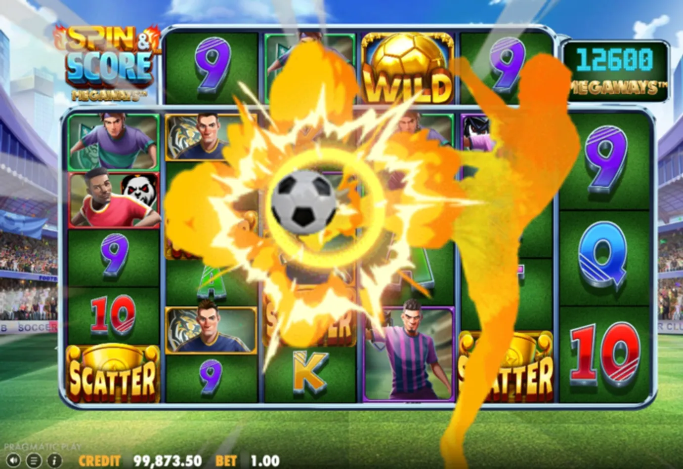 Spin & Score Megaways Slot Graphics