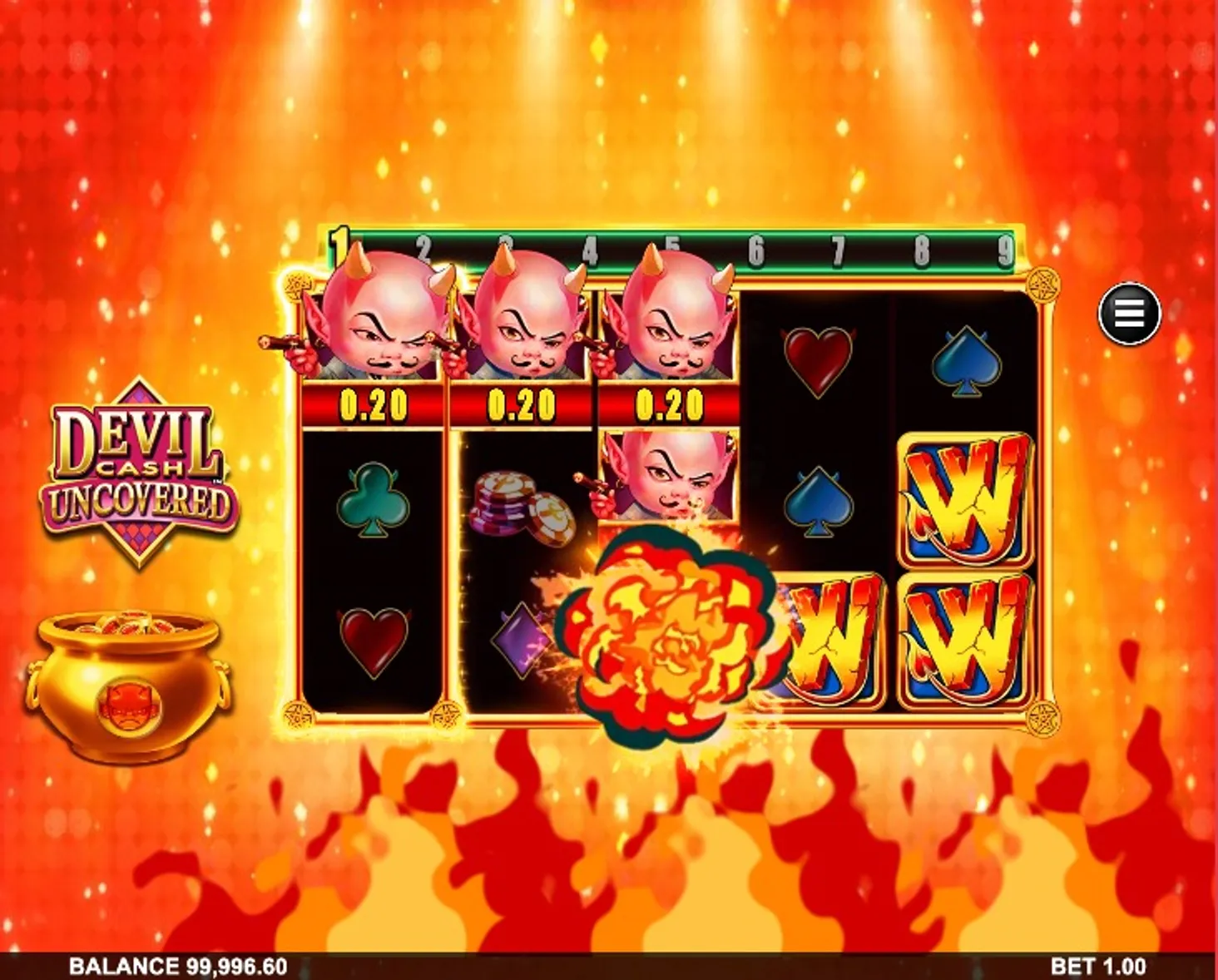 Devil Cash Uncovered Slot Graphics